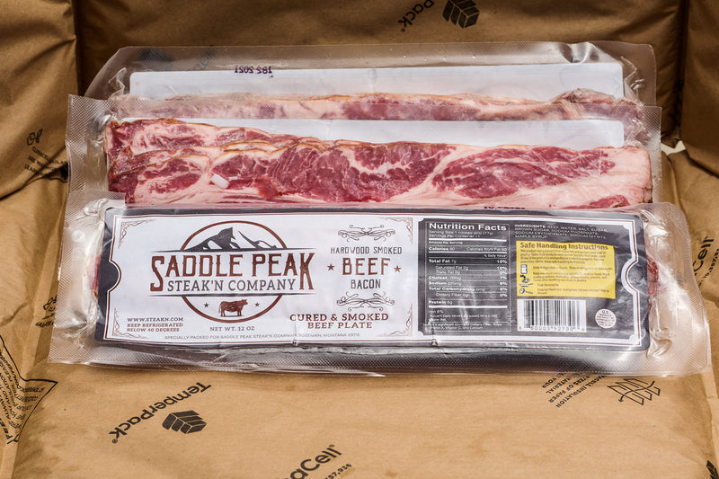 Hardwood Smoked Beef Bacon 12 oz - 3PK