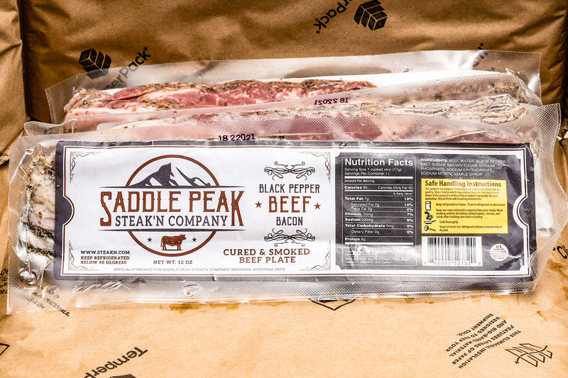 Black Pepper Beef Bacon 12 oz - 3PK