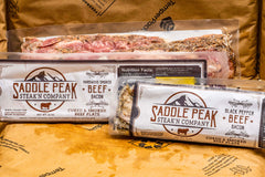 Beef Bacon - Mixed  3  -  12 oz packs - Black Pepper 2PK   Hardwood Smoked 1PK